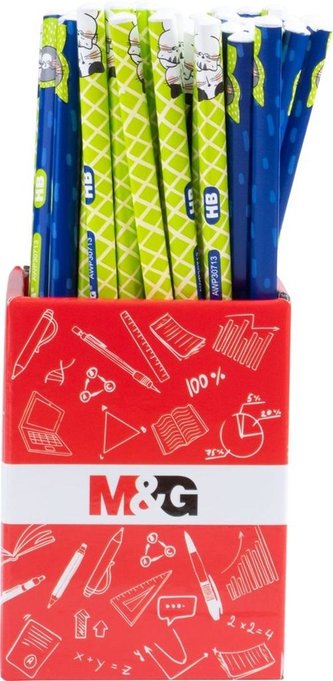 Ołówek trójkątny So Many Cats HB (72szt) M&G;