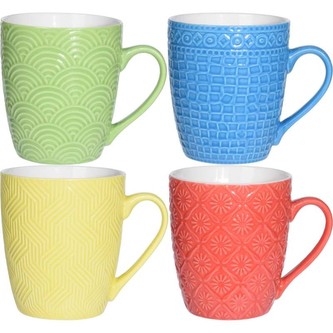 Hrnek porcelánový 380 ml 4 barvy Hrnek porcelánový 380 ml 4 barvy