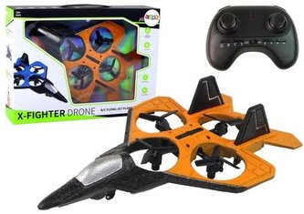 Samolot dron RC pomarańczowy zdalnie sterowany Samolot dron RC pomarańczowy zdalnie sterowany