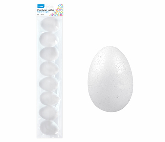 Polystyren - Vajíčko  80mm, 8ks LUMA