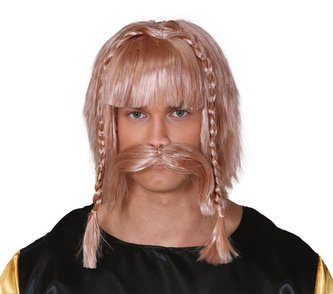 Viking - paruka a knír v boxu