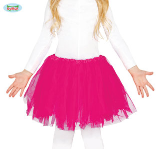 Dětská tylová sukně Tutu růžová neon 30 cm