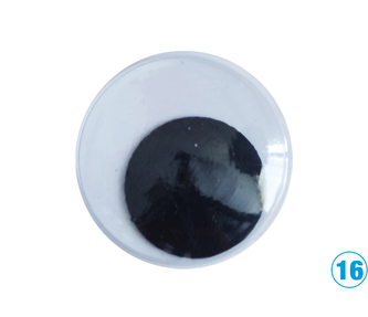 Oči kulaté 16mm, 20ks LUMA