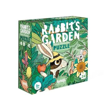 Puzzle 24 z grą dla dzieci Ogród Króliczków Puzzle 24 z grą dla dzieci Ogród Króliczków