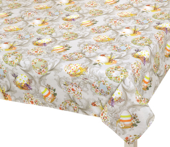 Ubrus Velikonoce - Vajíčko šedá - 100x100 cm