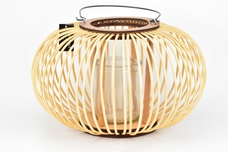 Proutěná lucerna Nora 21x35 cm, přírodní II. jakost