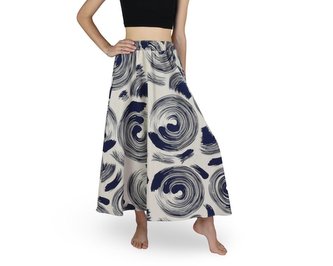 Sukně ARGO, kruhy, přírodní