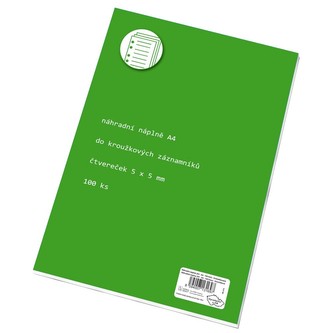 Karis blok A4 - náhradní vložka - čtverečkovaný