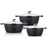 Sada nádobí Royalty, 6 ks, barva černá