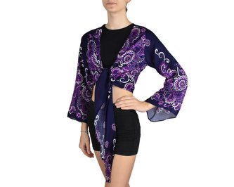 Bolerko SAURA, fialová, květy