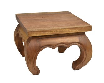 Opiový stoleček 25 x 25 cm tmavý