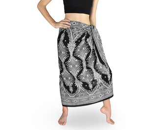 Sarong - Pareo ORNAMENTS, černý Sarong - Pareo ORNAMENTS, černý