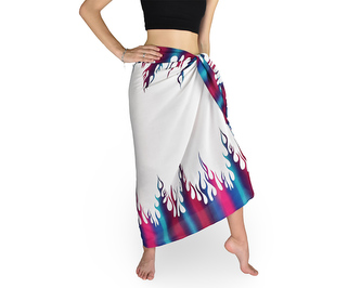 Sarong - Pareo PAISLEY, růžovo-tyrkysový