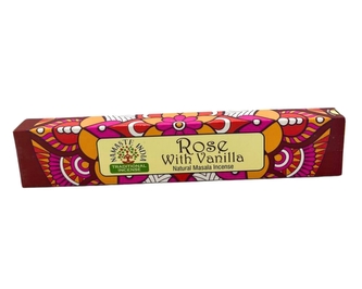 Indické vonné tyčinky Namaste India 15 g Rose a Vanilla