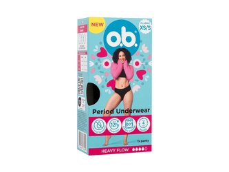 o.b. Period Underwear Menstruační kalhotky 1 ks XS/S pro ženy
