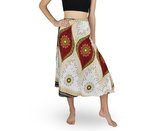 Zavinovací sukně NORIO, krémová, vínové oko, II. jakost