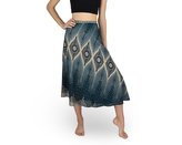 Zavinovací sukně NORIO, tyrkysová