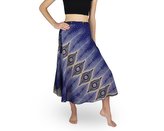 Zavinovací sukně NORIO, fialová, fialová oka