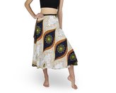 Zavinovací sukně NORIO, krémová, modré oko