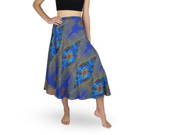 Zavinovací sukně NORIO, modrá, azurové oko