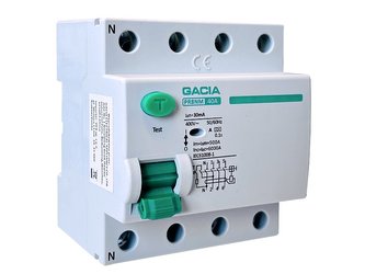 Proudový chránič VCX GACIA PR8NM typ A /40A/30mA/4P/6kA