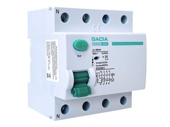 Proudový chránič VCX GACIA PR8NM typ A /25A/30mA/4P/6kA