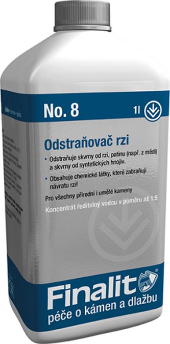 Finalit Nr. 8 - Odstraňovač rzi kyselý 1 l Finalit Nr. 8 - Odstraňovač rzi kyselý 1 l