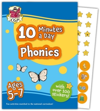 New 10 Minutes a Day Phonics for Ages 5-7 (with reward stickers)