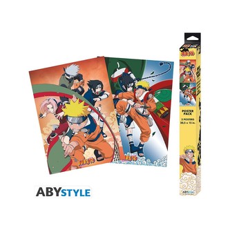 Set 2 plakátů Naruto Shippuden - Team (52x38 cm)
