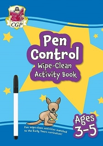 New Pen Control Wipe-Clean Activity Book for Ages 3-5 (with pen)