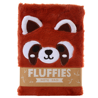 Chlupatý zápisník Cutiemals Fluffies Červená panda