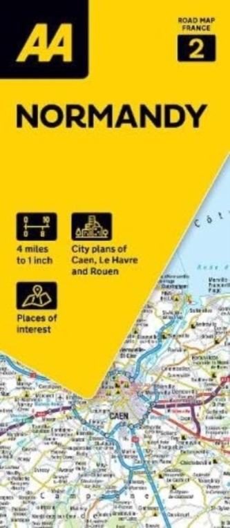 AA Road Map Normandy AA Road Map Normandy