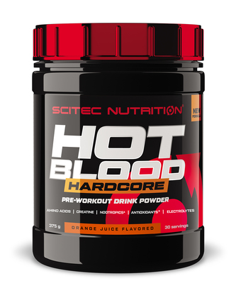 SciTec Nutrition Hot Blood Hardcore 375g Příchuť: guarana