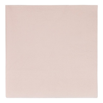 Papírové ubrousky - Vert Decor pastelově růžové, 33 x 33 cm, 20 ks