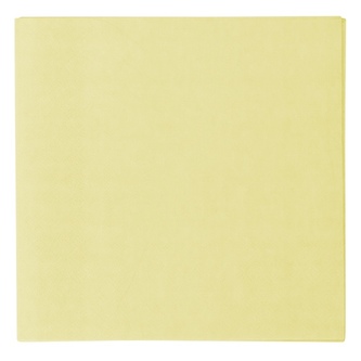 Papírové ubrousky - Vert Decor pastelově žluté, 33 x 33 cm, 20 ks