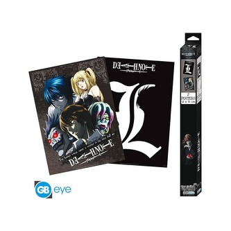 Set 2 plakátů Death Note - L & Group (52x38 cm)