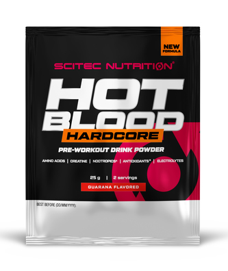 SciTec Nutrition Hot Blood Hardcore 25g Příchuť: růžová limonáda
