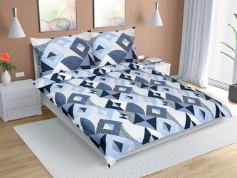 Povlečení bavlna na dvoudeku - Geometrie modrá - 240x200, 2ks 70x90 cm (240 cm šířka x 200 cm délka) Povlečení bavlna na dvoudeku - Geometrie modrá - 240x200, 2ks 70x90 cm (240 cm šířka x 200 cm délka)