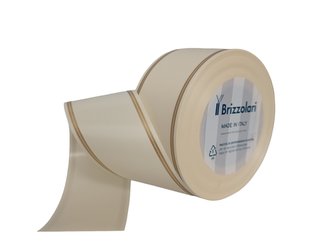 Smuteční stuha klasik s proužkem 68341 5 cm x 50 m - 25 smetanově bí lá