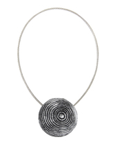 Dekorační ozdobná spona na závěsy s magnetem CATIA, stříbrná, O 4 cm Mybesthome