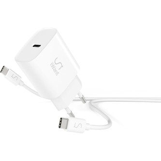 iWant USB-C PD MINI II síťová nabíječka 20W + USB-C kabel 1,2m
