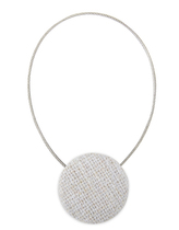 Dekorační ozdobná spona na závěsy s magnetem CONTE, bílá, O 3,5 cm Mybesthome