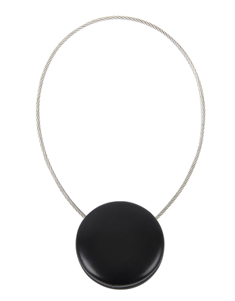 Dekorační ozdobná spona na závěsy s magnetem CASCA, černá, O 3,5 cm Mybesthome