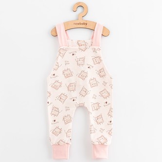 Dětské bavlněné lacláčky New Baby Biscuits růžová - velikost 86 (12-18m)