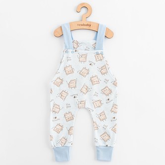 Dětské bavlněné lacláčky New Baby Biscuits modrá - velikost 62 (3-6m)
