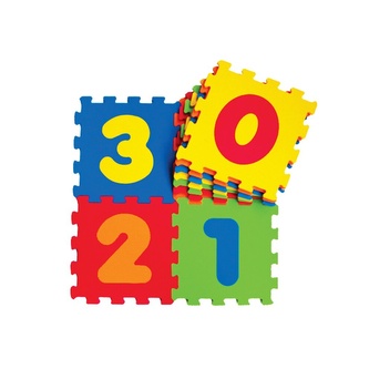 Siva Pěnové puzzle pro děti - čísla