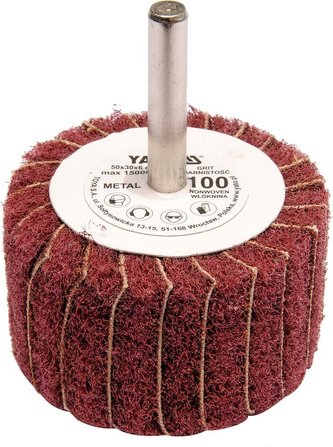 Kotouč lamelový radiální 50x30  P-200 s hřídelí 6 mm Kotouč lamelový radiální 50x30  P-200 s hřídelí 6 mm