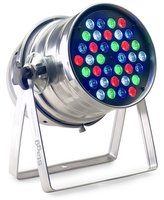 Stagg LED PAR, 36x3W RGBW, DMX stříbrný