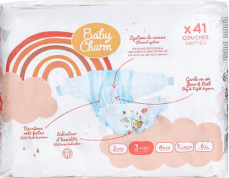 Baby Charm jednorázové plenky Super Dry Flex Midi 6-10 kg, 46 ks