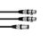 Kabel AC-18 XLR samec - 2x XLR samice, 1,5 m